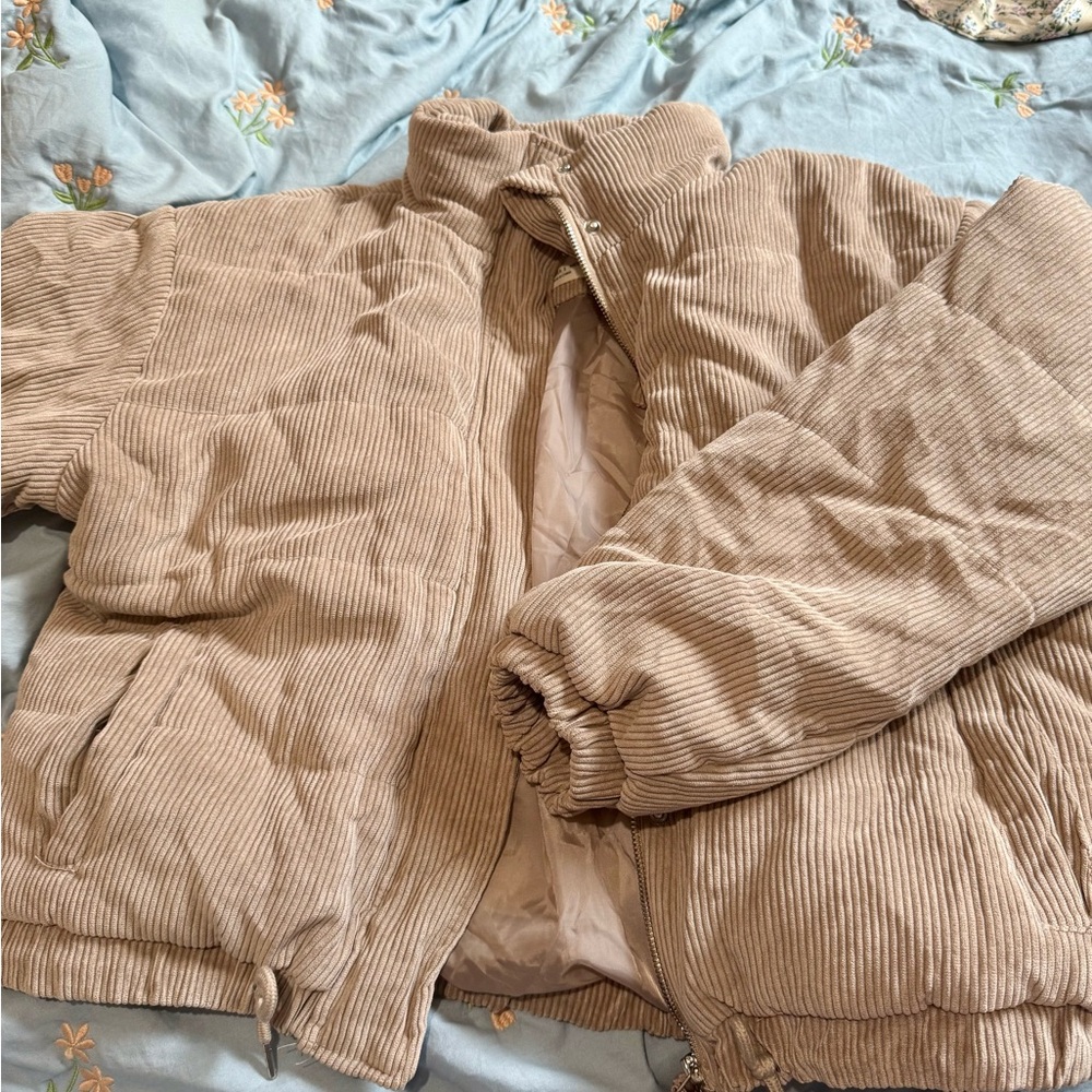 Tan Corduroy Women's Jacket
